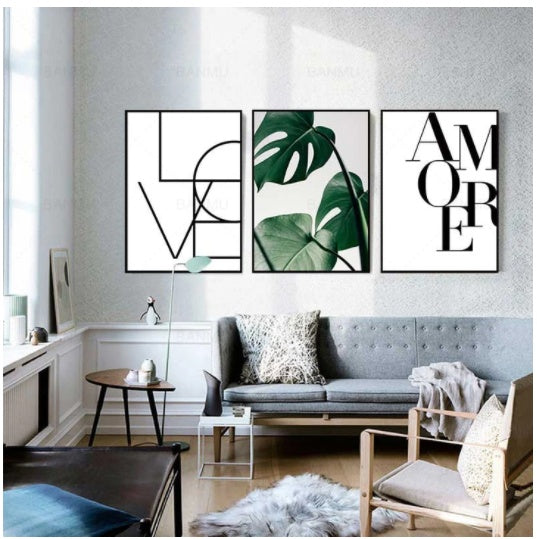 Love Amore Canvas Wall