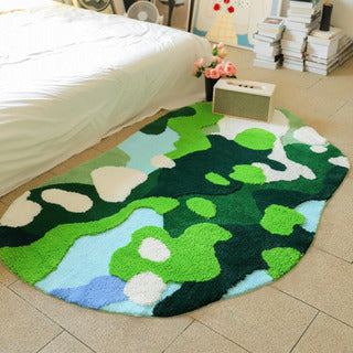 Area Rug Color Rug For Bedroom - Non Slip Bath Rug Absorbent Floor Mat For Bathroom - Cute Washable Small Shower Mat - Aesthetic Modern Home Decoration Birthday Gifts, Thanksgiving Day Decor, Christma