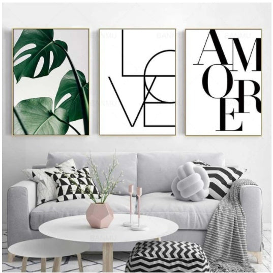 Love Amore Canvas Wall 