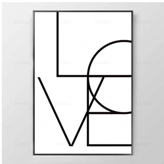 Love Amore Canvas Wall 