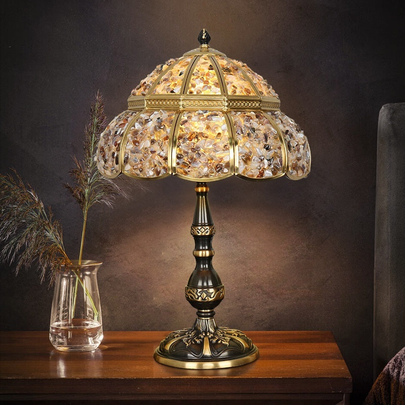 Natural Agate And Pure Copper Home Decor Table Lamp