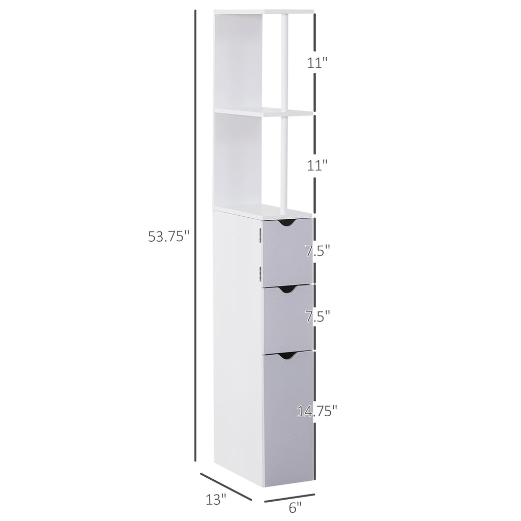 54 Tall Bathroom Storage Cabinet 