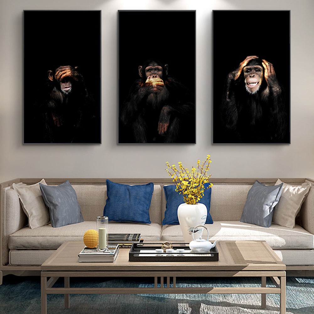 Monkey Wall Art Canvas 
