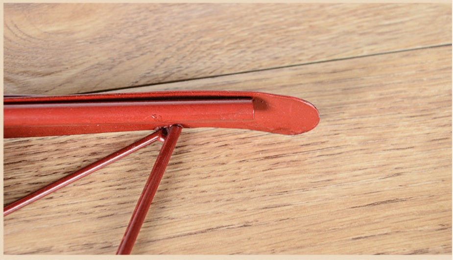 Vintage Wrought Iron Airplane Wall Decor Clock