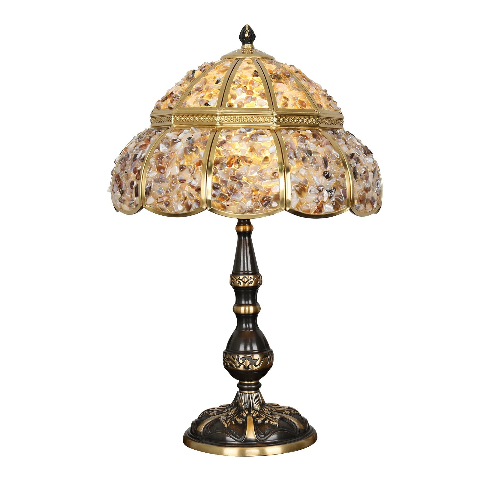 Natural Agate And Pure Copper Home Decor Table Lamp