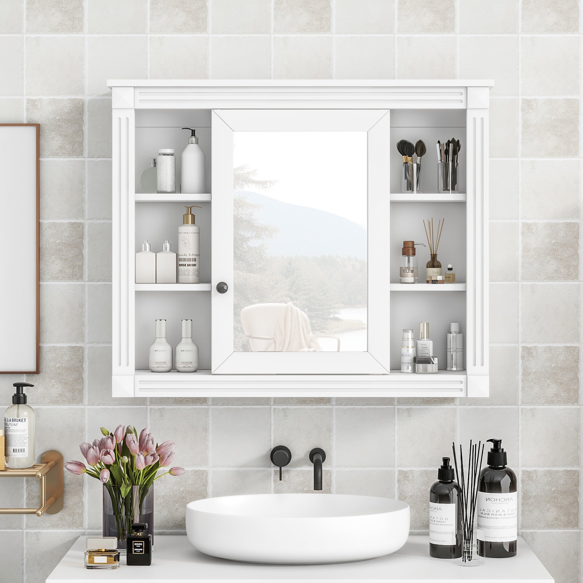 With 6 Open Shelves Not Include Bathroom 