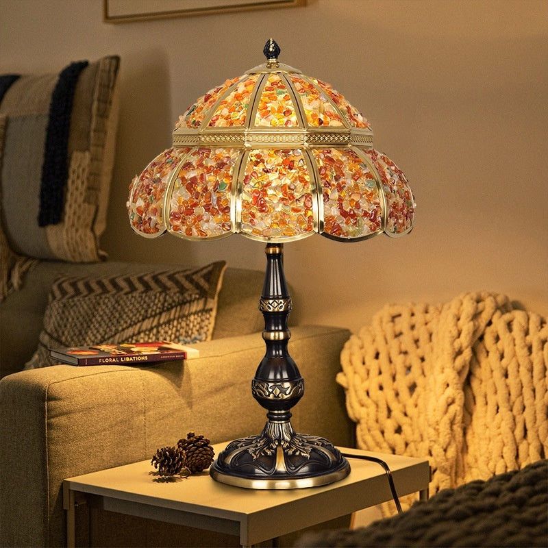 Natural Agate And Pure Copper Home Decor Table Lamp