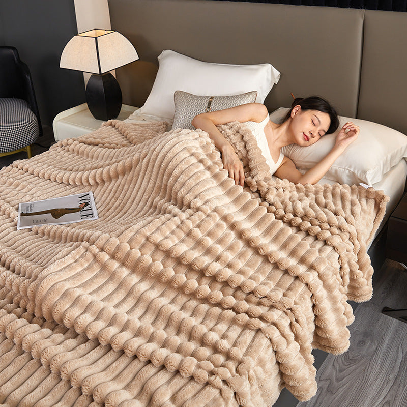 Rabbit Plush Blanket Home 